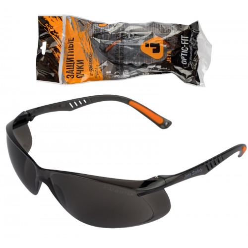 Очки открытые JETA SAFETY Optic-Fit дымчатые Очки открытые JETA SAFETY Optic-Fit дымчатые
