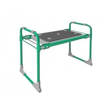 Скамейка садовая с мягким сиденьем, 560х300х425 мм, зеленый, NIKA