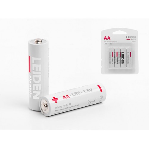 Батарейка AA LR6 1,5V alkaline 4шт. LEIDEN ELECTRIC Батарейка AA LR6 1,5V alkaline 4шт. LEIDEN ELECTRIC