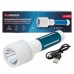 Фонарь ручной аккумуляторный (бел.LED 3Вт,желт.SMD 1Вт,красн.SMD 0.5Вт, 5 режимов работы, аккум. 1200мАч, 120Лм, время работы 3-4ч, время зар. 4-5ч)