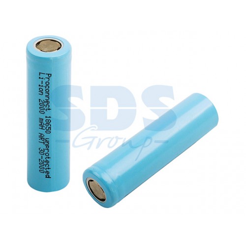 Аккумулятор Proconnect 18650 unprotected Li-ion 2000 mAH индивидуальная упаковка 1шт Аккумулятор Proconnect 18650 unprotected Li-ion 2000 mAH индивидуальная упаковка 1шт