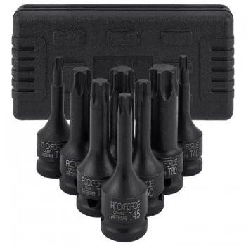 Набор головок-бит TORX ударных 1/2'', 8пр.(Т30,40,45,50,55,60,70,80),в кейсе