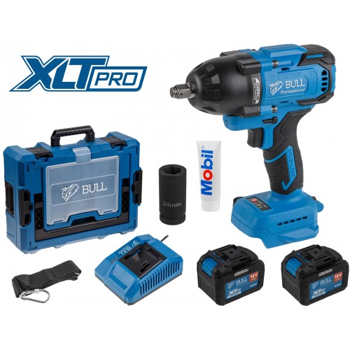 Аккум. ударный гайковерт BULL SC 1807 Xcase, XLTpro, БЕСЩЕТ., 18 В, 750 Н*м, 1/2 Аккум. ударный гайковерт BULL SC 1807 Xcase, XLTpro, БЕСЩЕТ., 18 В, 750 Н*м, 1/2