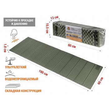 Коврик туристический складной, ARIZONE