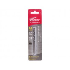 Сверло по металлу ц/х 6.0х57х93 мм HSS WORTEX
