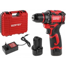 Аккум. дрель-шуруповерт WORTEX BD 1213-1 Dli в чем. 12 В, 40 Н*м, 2х2 А*ч, БЗП 10 мм