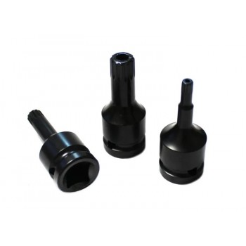 Головка-бита SPLINE ударная M6 с отверстием, 1/2''