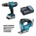 Аккум. дрель-шуруповерт MAKITA LXT HP488D + аккум. лобзик JV183D Аккум. дрель-шуруповерт MAKITA LXT HP488D + аккум. лобзик JV183D