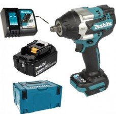 Аккум. ударный гайковерт MAKITA LXT DTW700RT1J в кейсе
