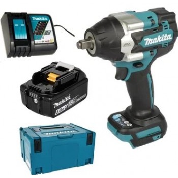 Аккум. ударный гайковерт MAKITA LXT DTW700RT1J в кейсе