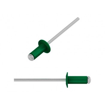 Заклепка вытяжная 3.2х8 мм алюминий/сталь, RAL 6029 (50 шт в зип-локе) STARFIX