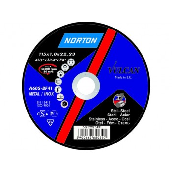 Круг отрезной 125х1.6×22.2 мм для металла Vulcan NORTON