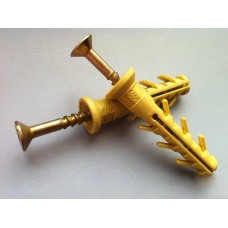 Дюбель-гвоздь 6х50 мм потай (100 шт в зип-локе) (WAVE)