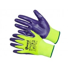Перчатки нейлон нитрил. неполн. глянц. покрытие 13кл (р.9 и 10)