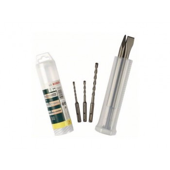 Набор 3 сверла и 2 зубила SDS+ (BOSCH)