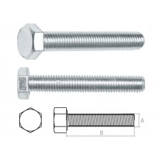 Болт М20х70 мм шестигр., цинк, кл.пр. 5.8, DIN 933 (20 кг)