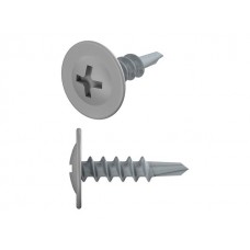 Саморез 4.2х16 мм с прессшайбой, цинк, со сверлом, RAL 7004 (150 шт в пласт. конт.) STARFIX (цвет сигнальный серый)