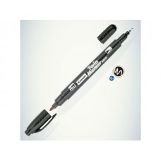 Маркер промышл. перманентный фетровый двухсторонний черный LUXOR 150 (толщ. линии 0.7/1.0 мм. Цвет черный)