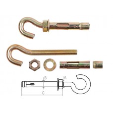 Анкер с крюком М12х20х75 мм STARFIX
