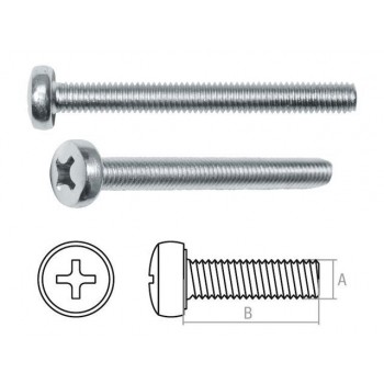 Винт М3х6 мм полусф. головка, цинк, DIN 7985 (100 шт в зип-локе) STARFIX