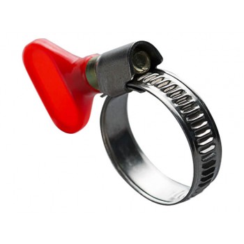 Хомут червячный с ключом “бабочка” 8-12 мм, нерж.сталь (W2) STARFIX