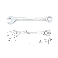 Ключ комбинированный 26мм 15° TOPTUL