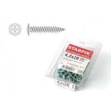 Саморез 4.2х38 мм с прессшайбой, цинк, острый (100 шт в пласт. конт.)