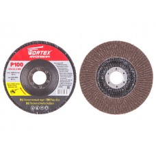 Круг лепестковый 125х22мм P100 конич. WORTEX