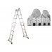 Лестница алюм. многофункц. 4х6 ступ. (стрем.-330см, лестн.-670см) 17кг STARTUL (ST9722-06) (усиленное шарнирное соединение) Лестница алюм. многофункц. 4х6 ступ. (стрем.-330см, лестн.-670см) 17кг STARTUL (ST9722-06) (усиленное шарнирное соединение)