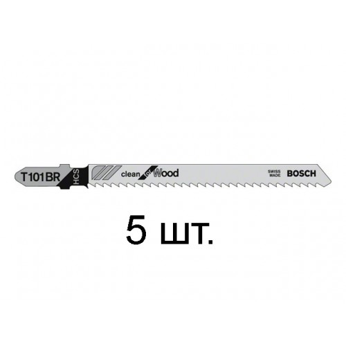 Пилка лобз. по дереву T101BR (5 шт.) BOSCH (пропил прямой, тонкий, аккуратный и чистый рез) Пилка лобз. по дереву T101BR (5 шт.) BOSCH (пропил прямой, тонкий, аккуратный и чистый рез)