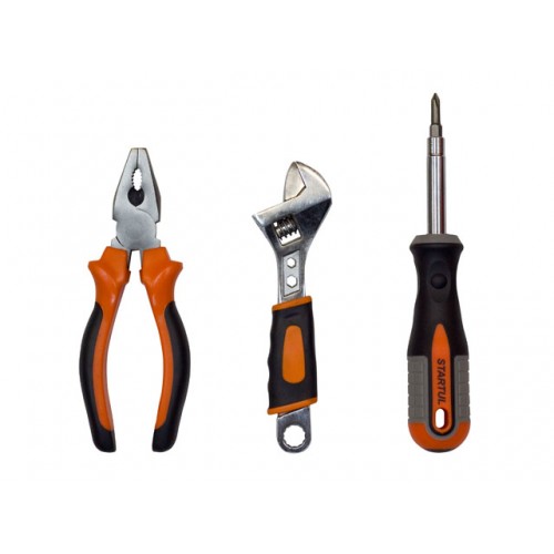 Набор инструмента 3пр. (отвертка 6-в-1, плоскогубцы, ключ разводной) STARTUL PROFI (ST4039) Набор инструмента 3пр. (отвертка 6-в-1, плоскогубцы, ключ разводной) STARTUL PROFI (ST4039)