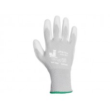 Перчатки нейлон полиуретан. неполн. покрытие (белые), р.L, Jeta Safety