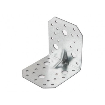 Уголок крепежный усиленный 90х100х100 мм С 2.0 мм белый цинк