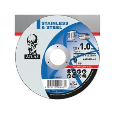Круг отрезной 125х1.0×22.2 мм для металла ATLAS NORTON (A60S-T41 металл/нержавейка)