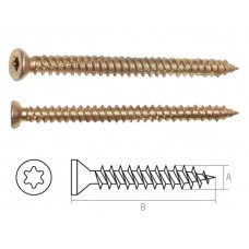 Шуруп по бетону 7.5х225 мм желтый цинк, T30 STARFIX