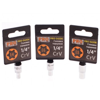 Головка “звездочка” 1/4″ Е6 PRO STARTUL (PRO-54206)