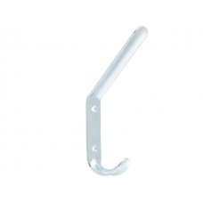 Крючок-вешалка №4 белый цинк