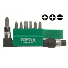 Набор бит 1/4″ 30мм 8шт. TOPTUL