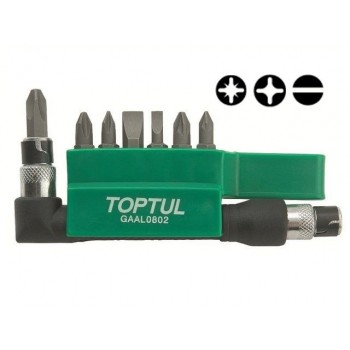 Набор бит 1/4″ 30мм 8шт. TOPTUL