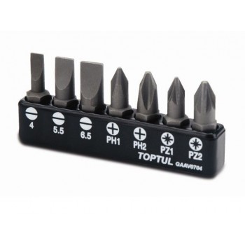 Набор бит “+”, “-” 7шт. TOPTUL