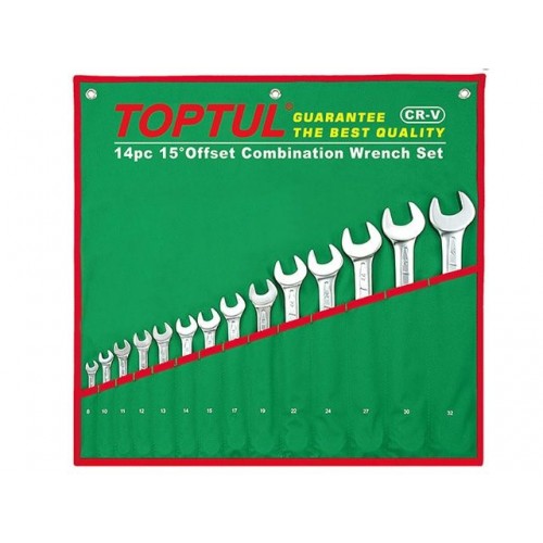 Набор ключей комбинир. 8-32мм 14шт TOPTUL Набор ключей комбинир. 8-32мм 14шт TOPTUL