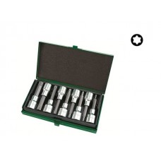 Набор бит TORX 1/2″ 9пр. T20-T60 TOPTUL
