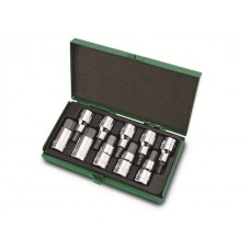 Набор бит шестигр. под головку 1/2″ 10пр. 4-19мм TOPTUL