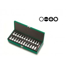 Набор бит шестигр. под головку 1/2″ 24пр. TOPTUL