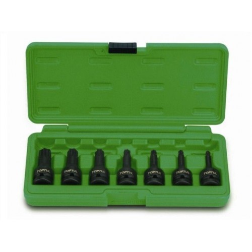 Набор бит TORX под головку 1/2″ ударных 7пр. TOPTUL Набор бит TORX под головку 1/2″ ударных 7пр. TOPTUL