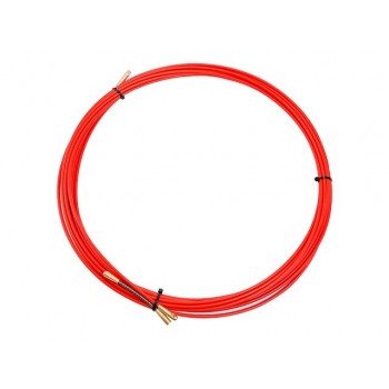 Протяжка кабельная (мини УЗК в бухте), стеклопруток, d=3,5 мм 10 м красная (REXANT)