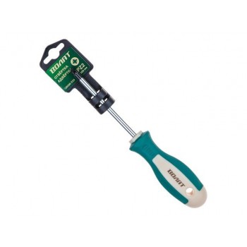 Отвертка “+” №2 100мм PZ ВОЛАТ (крестовая Pozidrive, двухкомп. рукоятка)