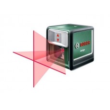 Нивелир лазерный BOSCH QUIGO с держателем в мет. кор. (проекция: крест, до 10 м, +/- 6 мм, резьба 1/4″)