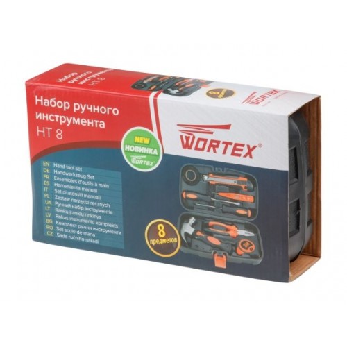 Набор ручного инструмента WORTEX HT 8 (8 предметов) Набор ручного инструмента WORTEX HT 8 (8 предметов)