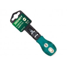 Отвертка “-” 4,0х 38мм SL ВОЛАТ (“бочка”, шлицевая Slotted, двухкомп. рукоятка Anti-Slip)